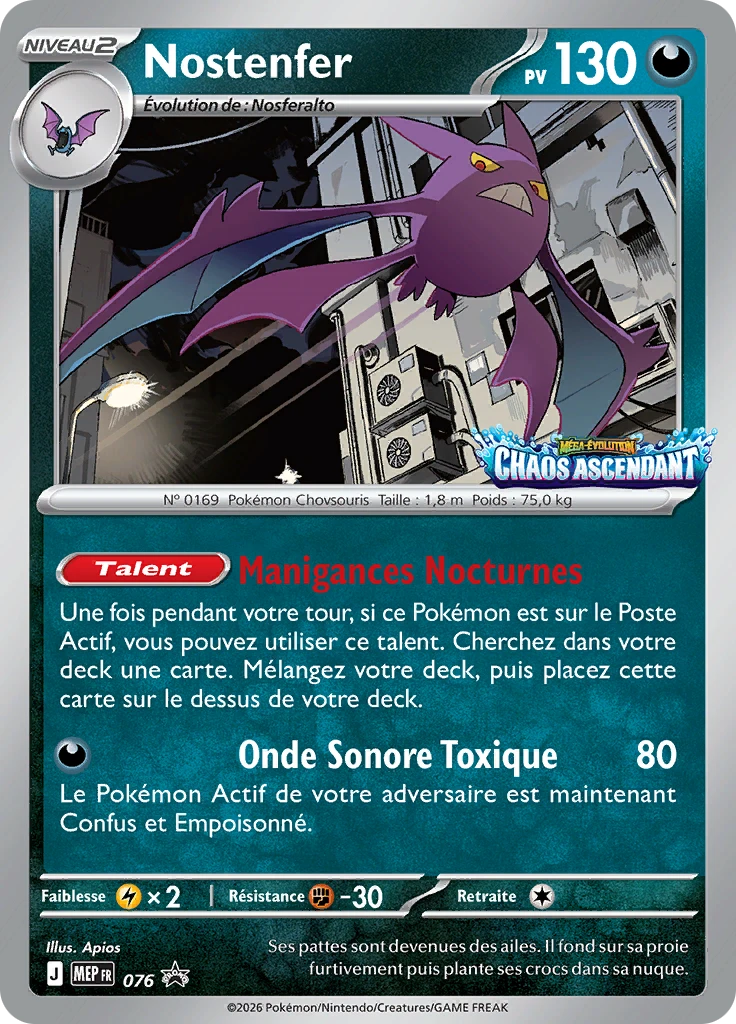 Carte Pokémon Nostenfer de l'extension MEP Black Star Promos
