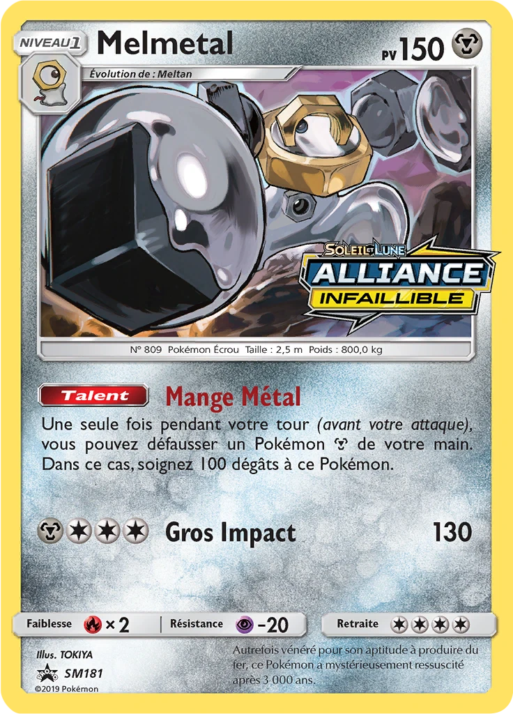 Carte Pokémon Melmetal de l'extension Promo SM