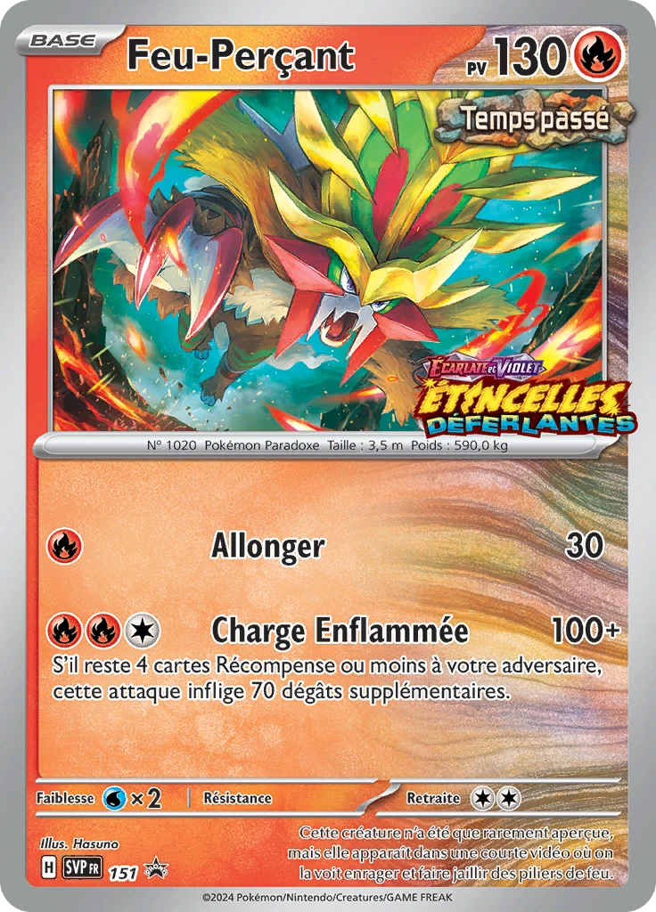 Carte Pokémon Feu-Perçant de l'extension SVP Black Star Promos