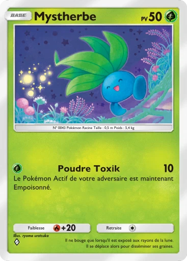 Carte Pokémon Mystherbe de l'extension Sagesse entre Ciel et Mer