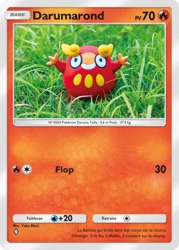 Carte Pokémon Darumarond de l'extension Sagesse entre Ciel et Mer