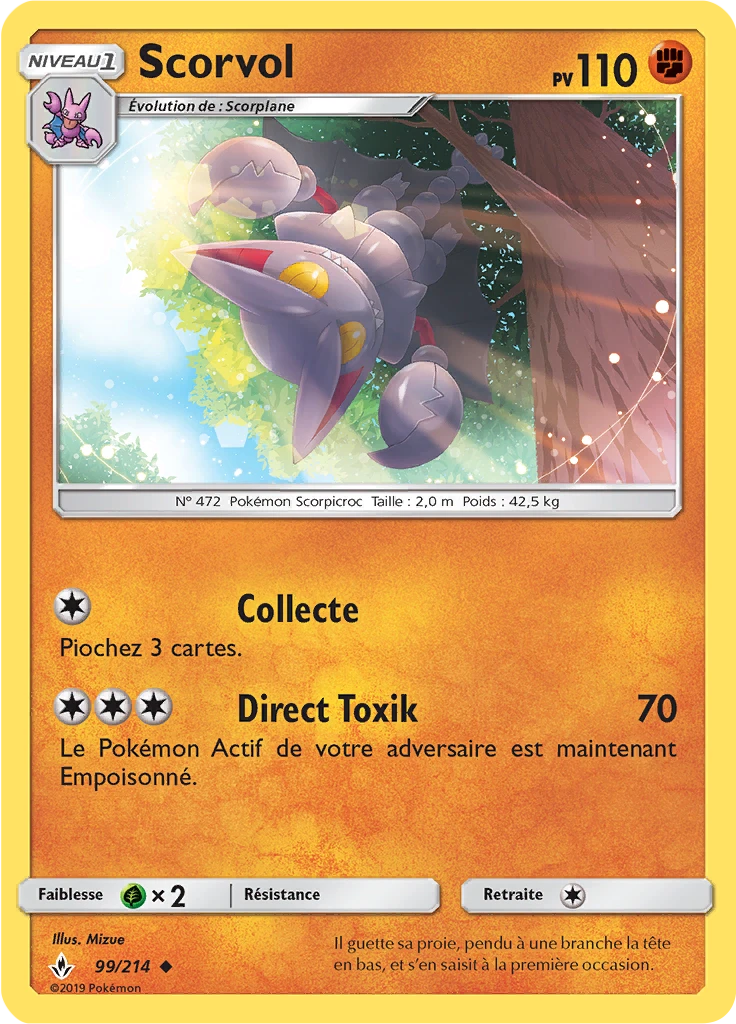 Carte Pokémon Scorvol de l'extension Alliance Infaillible