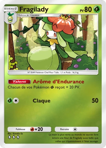Carte Pokémon Fragilady de l'extension Booster de Luxe Méga