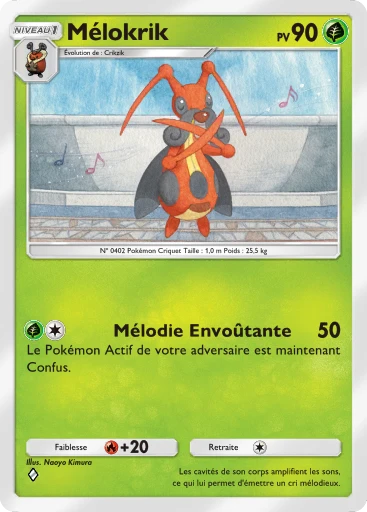 Carte Pokémon Mélokrik de l'extension Choc Spatio-Temporel
