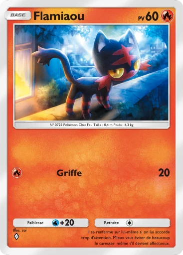Carte Pokémon Flamiaou de l'extension Gardiens Astraux
