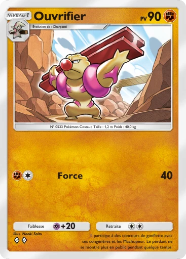 Carte Pokémon Ouvrifier de l'extension Gardiens Astraux
