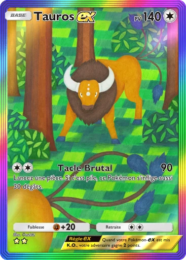 Carte Pokémon Tauros-ex de l'extension Méga-Ascension