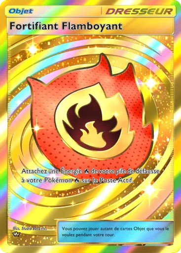 Carte Pokémon Fortifiant Flamboyant de l'extension Méga-Ascension