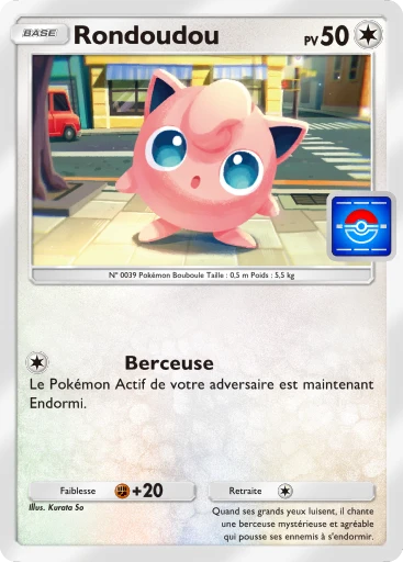Carte Pokémon Rondoudou de l'extension Promo-A