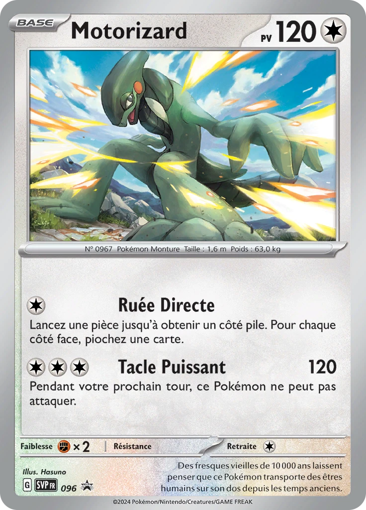 Carte Pokémon Motorizard de l'extension SVP Black Star Promos