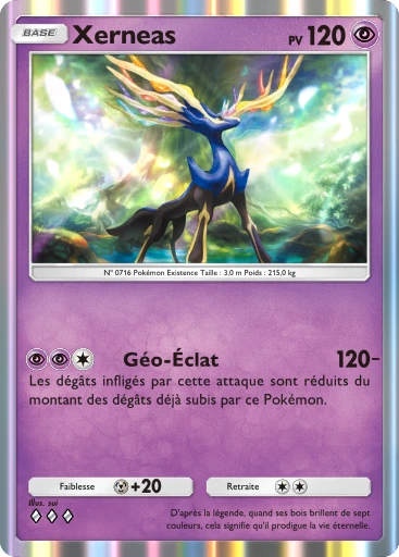 Carte Pokémon Xerneas de l'extension Embrasement Écarlate