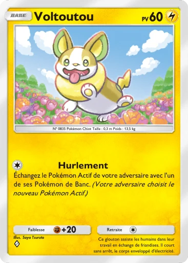 Carte Pokémon Voltoutou de l'extension Méga-Ascension