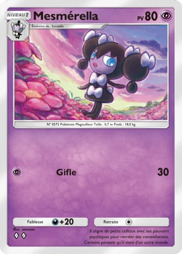 Carte Pokémon Mesmérella de l'extension Méga-Ascension