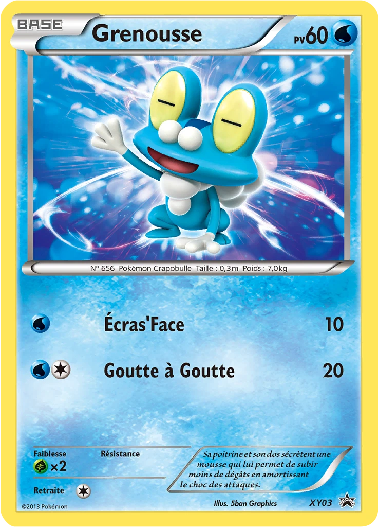 Carte Pokémon Grenousse de l'extension Promo XY