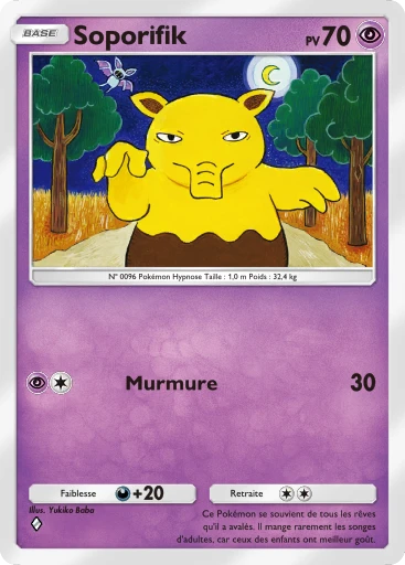 Carte Pokémon Soporifik de l'extension Puissance Génétique