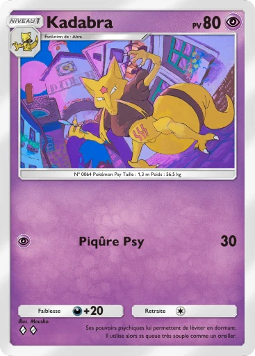 Carte Pokémon Kadabra de l'extension Réjouissances Rayonnantes