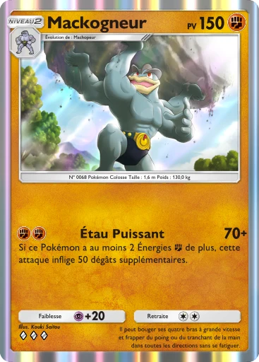 Carte Pokémon Mackogneur de l'extension Réjouissances Rayonnantes