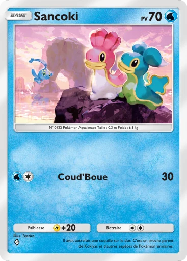 Carte Pokémon Sancoki de l'extension Choc Spatio-Temporel