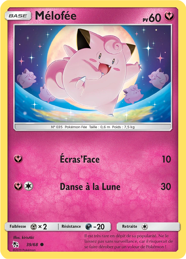 Carte Pokémon Mélofée de l'extension Destinées Occultes