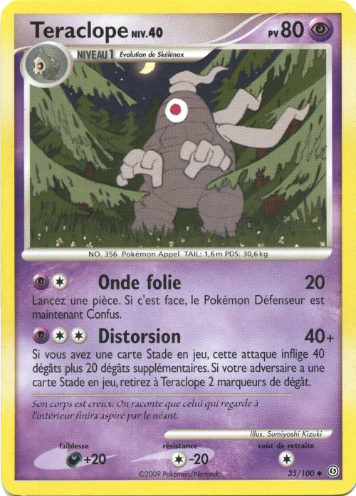 Carte Pokémon Téraclope de l'extension Tempête