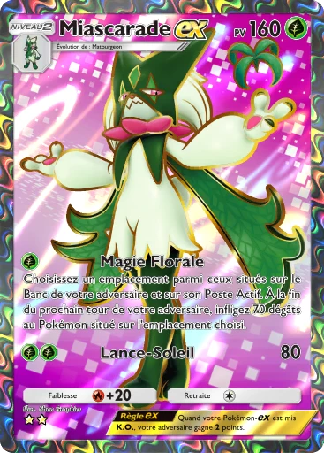 Carte Pokémon Miascarade-ex de l'extension Merveilles de Paldea