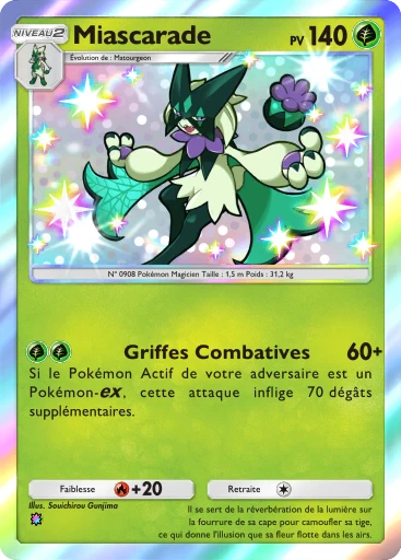 Carte Pokémon Miascarade de l'extension Merveilles de Paldea