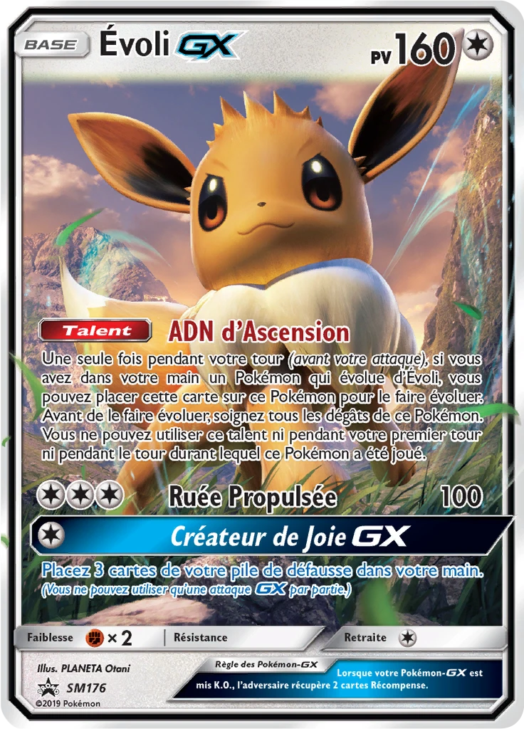 Carte Pokémon Évoli GX de l'extension Promo SM