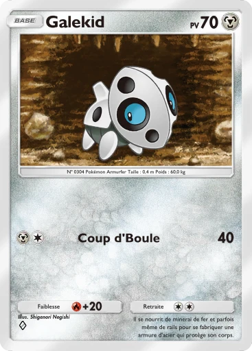 Carte Pokémon Galekid de l'extension Crise Interdimensionnelle