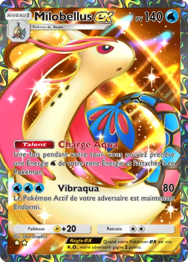 Carte Pokémon Milobellus-ex de l'extension Jours Heureux