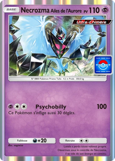 Carte Pokémon Necrozma Ailes de l'Aurore de l'extension Promo-A