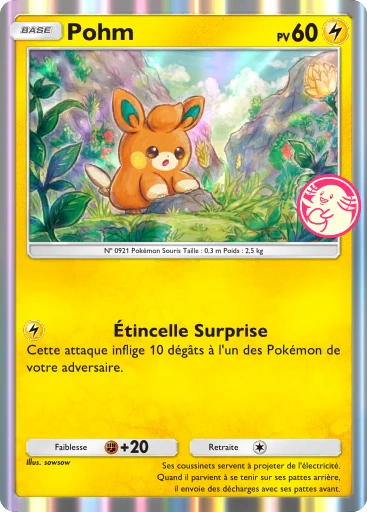 Carte Pokémon Pohm de l'extension Promo-B