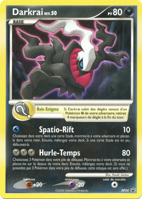 Carte Pokémon Darkrai de l'extension Promo DP