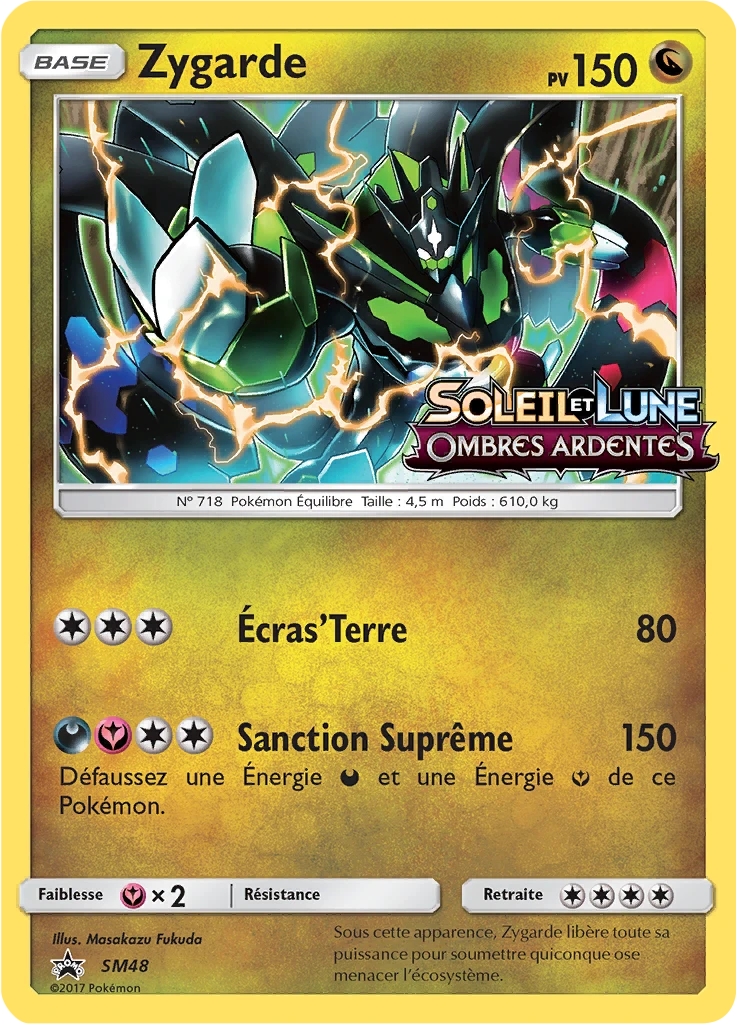 Carte Pokémon Zygarde de l'extension Promo SM