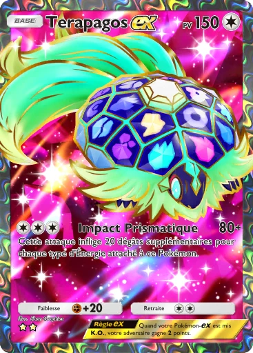 Carte Pokémon Terapagos-ex de l'extension Propulsion Paradoxe