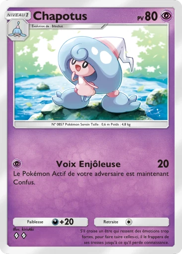 Carte Pokémon Chapotus de l'extension Aura Palpitante