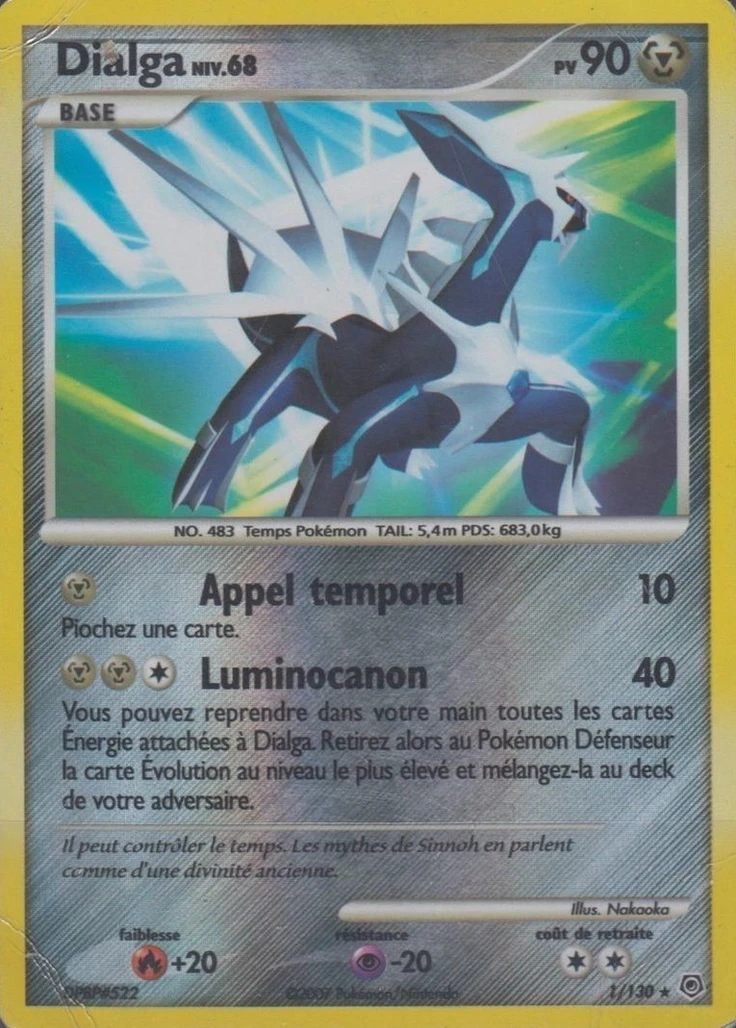 Carte Pokémon Dialga de l'extension Diamant & Perle