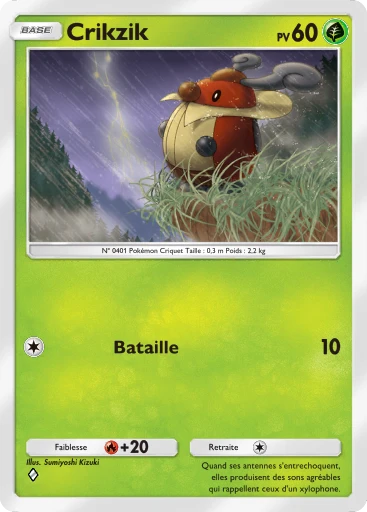 Carte Pokémon Crikzik de l'extension Domination Céleste