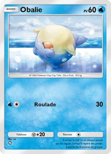Carte Pokémon Obalie de l'extension Domination Céleste