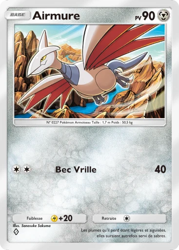 Carte Pokémon Airmure de l'extension Domination Céleste
