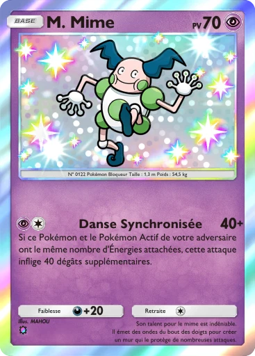 Carte Pokémon M. Mime de l'extension Domination Céleste