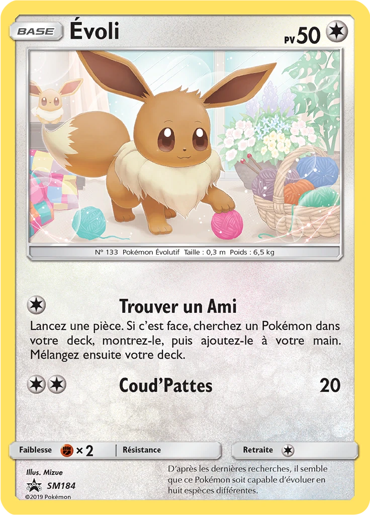 Carte Pokémon Évoli de l'extension Promo SM