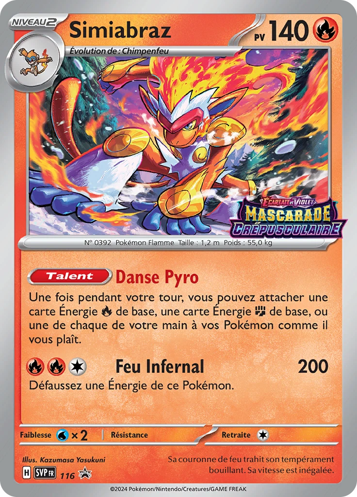 Carte Pokémon Simiabraz de l'extension SVP Black Star Promos
