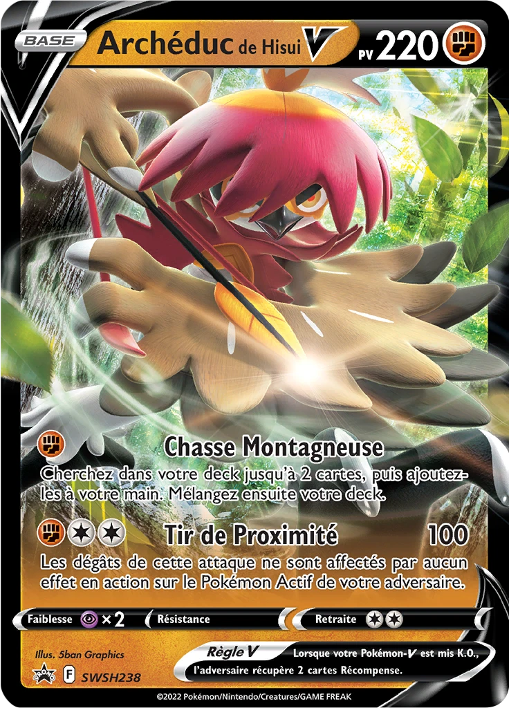 Carte Pokémon Archéduc de Hisui V de l'extension Promo SWSH