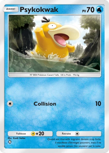 Carte Pokémon Psykokwak de l'extension Propulsion Paradoxe