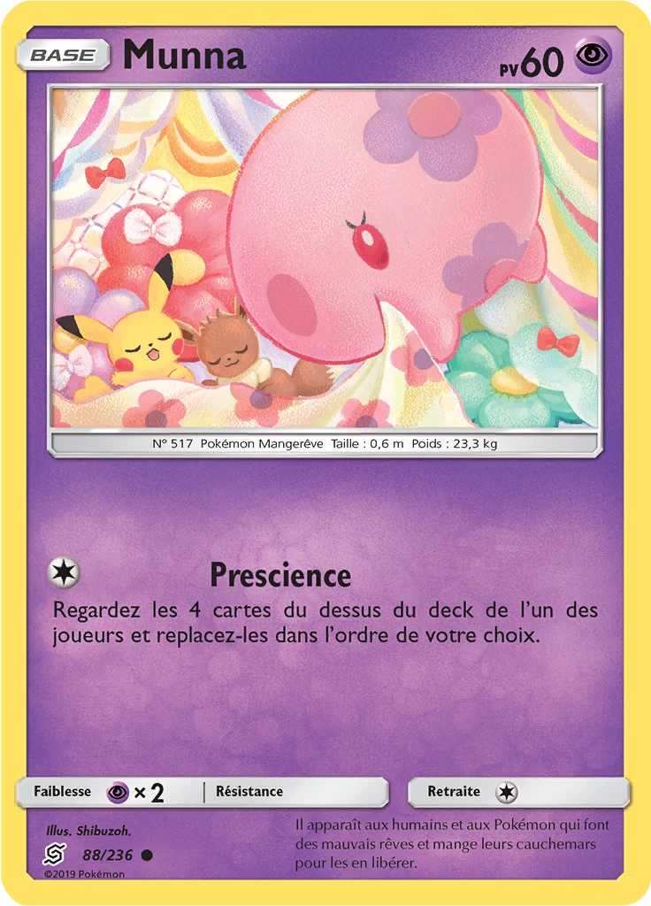 Carte Pokémon Munna de l'extension Harmonie des Esprits