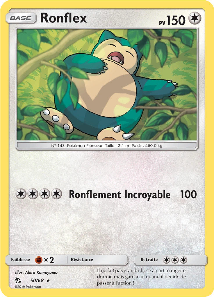 Carte Pokémon Ronflex de l'extension Destinées Occultes