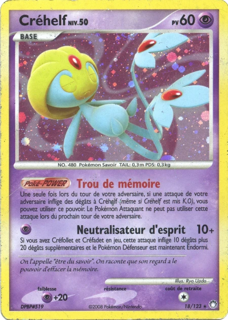 Carte Pokémon Créhelf de l'extension Trésors Mystérieux