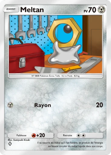 Carte Pokémon Meltan de l'extension Méga-Ascension