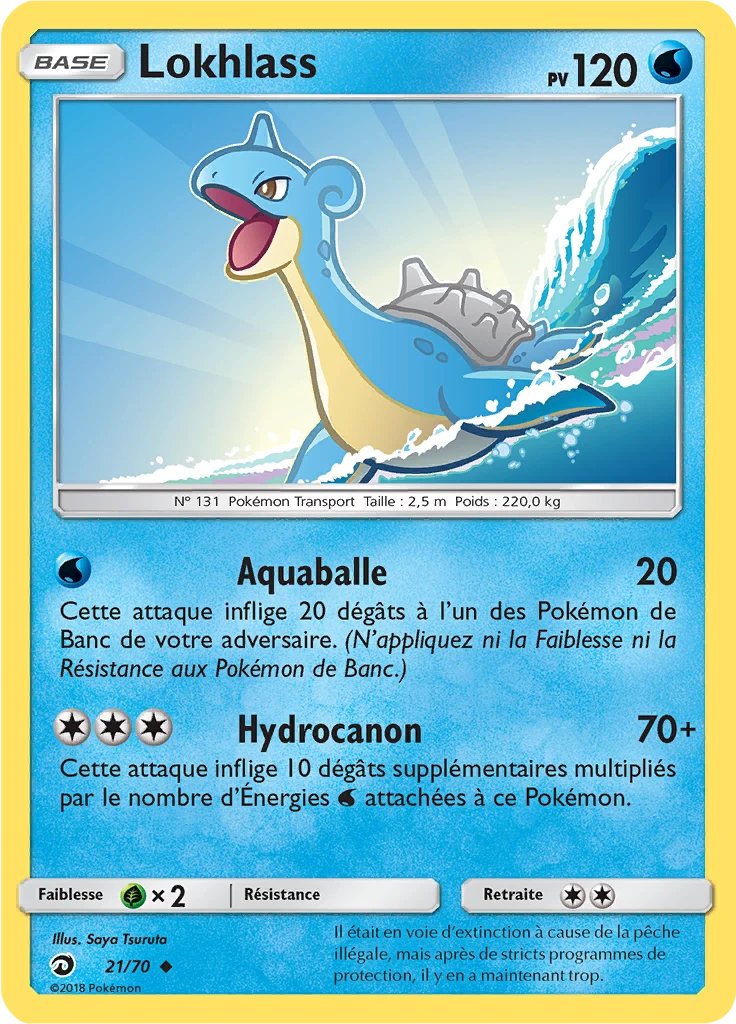 Carte Pokémon Lokhlass de l'extension Majesté Des Dragons