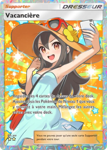 Carte Pokémon Vacancière de l'extension Parade Onirique